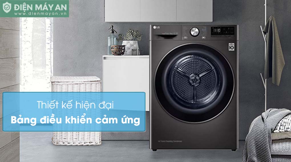 Máy Sấy Bơm Nhiệt LG 9 Kg DVHP09B - thiết kế